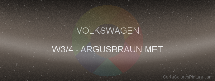 Pintura Volkswagen W3/4 Argusbraun Met.