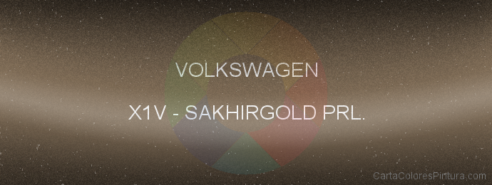 Pintura Volkswagen X1V Sakhirgold Prl.