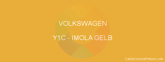 Pintura Volkswagen Y1C Imola Gelb