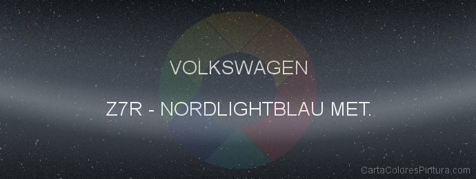 Pintura Volkswagen Z7R Nordlightblau Met.