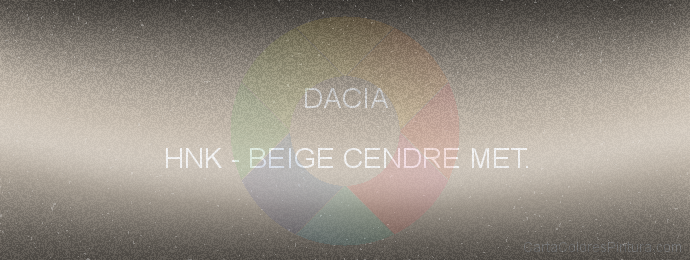 Pintura Dacia HNK Beige Cendre Met.